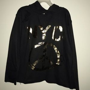 Girls NYC hooded top